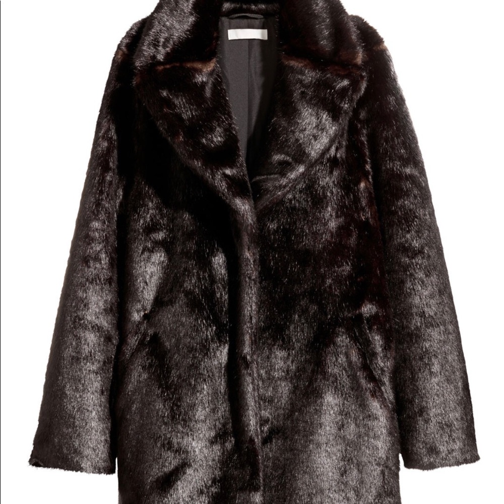 NWT H&M Faux Fur Coat
